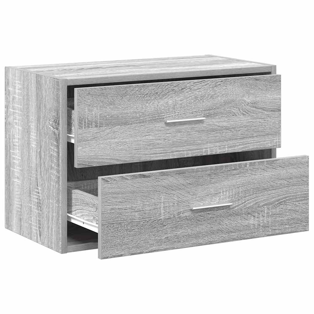 Cabinet with 2 Drawers Grey Sonoma 60x31x40 cm Engineered Wood