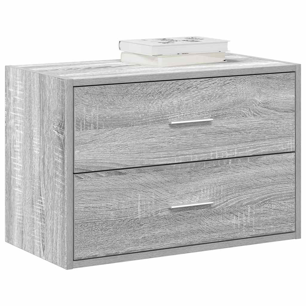 Cabinet with 2 Drawers Grey Sonoma 60x31x40 cm Engineered Wood