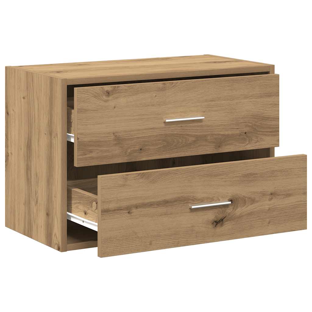 Cabinet with 2 Drawers Artisan Oak 60x31x40 cm Engineered Wood