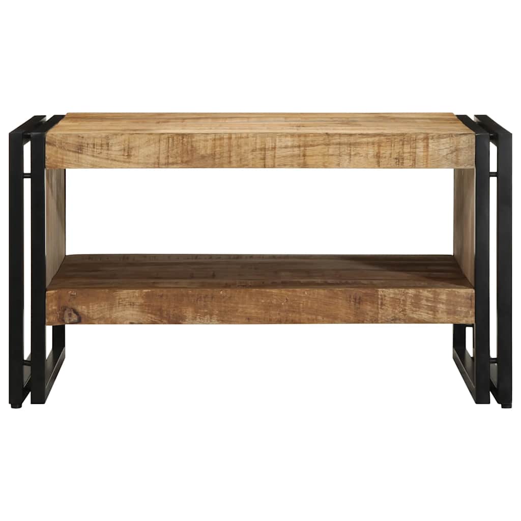 Coffee Table 70x50x38 cm Solid Rough Wood Mango