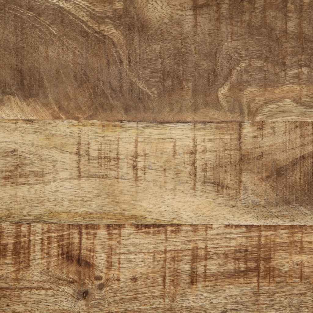 Coffee Table 50x50x38 cm Solid Rough Wood Mango