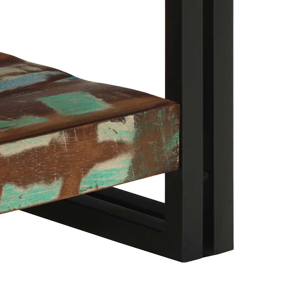 Coffee Table Multicolour 50x50x38 cm Solid Wood Reclaimed