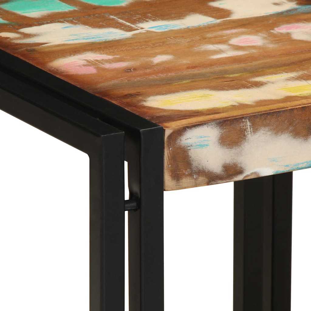 Coffee Table Multicolour 40 x 40 x 38 cm Solid reclaimed wood