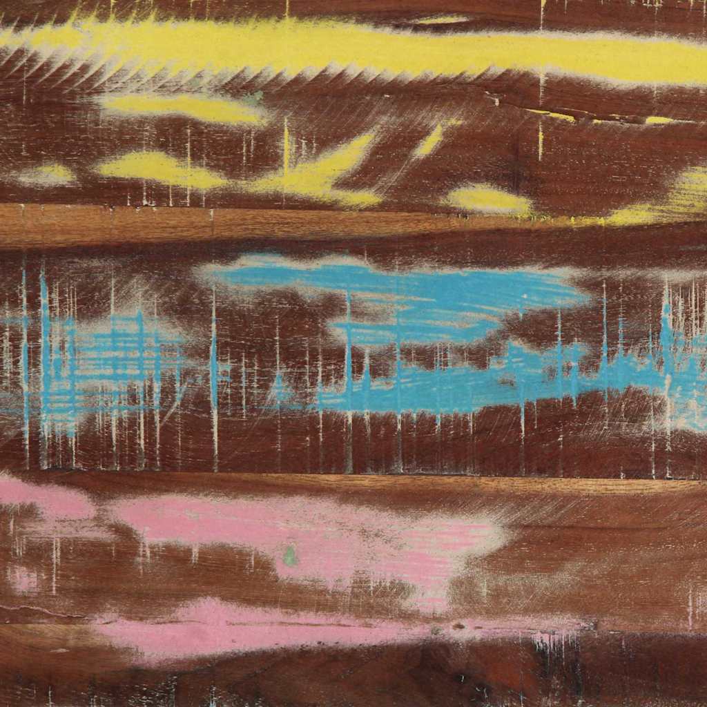 Coffee Table Multicolour 40 x 40 x 38 cm Solid reclaimed wood