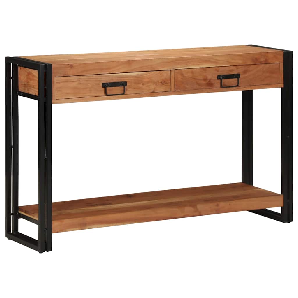 Console Table Brown 120 x 33 x 75 cm Solid acacia wood