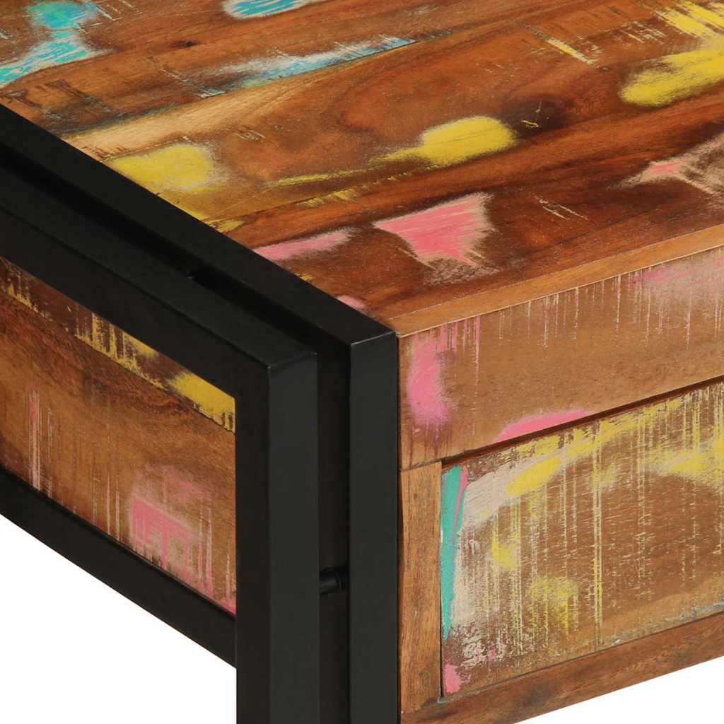 Console Table Multicolour 120 x 33 x 75 cm Solid reclaimed wood