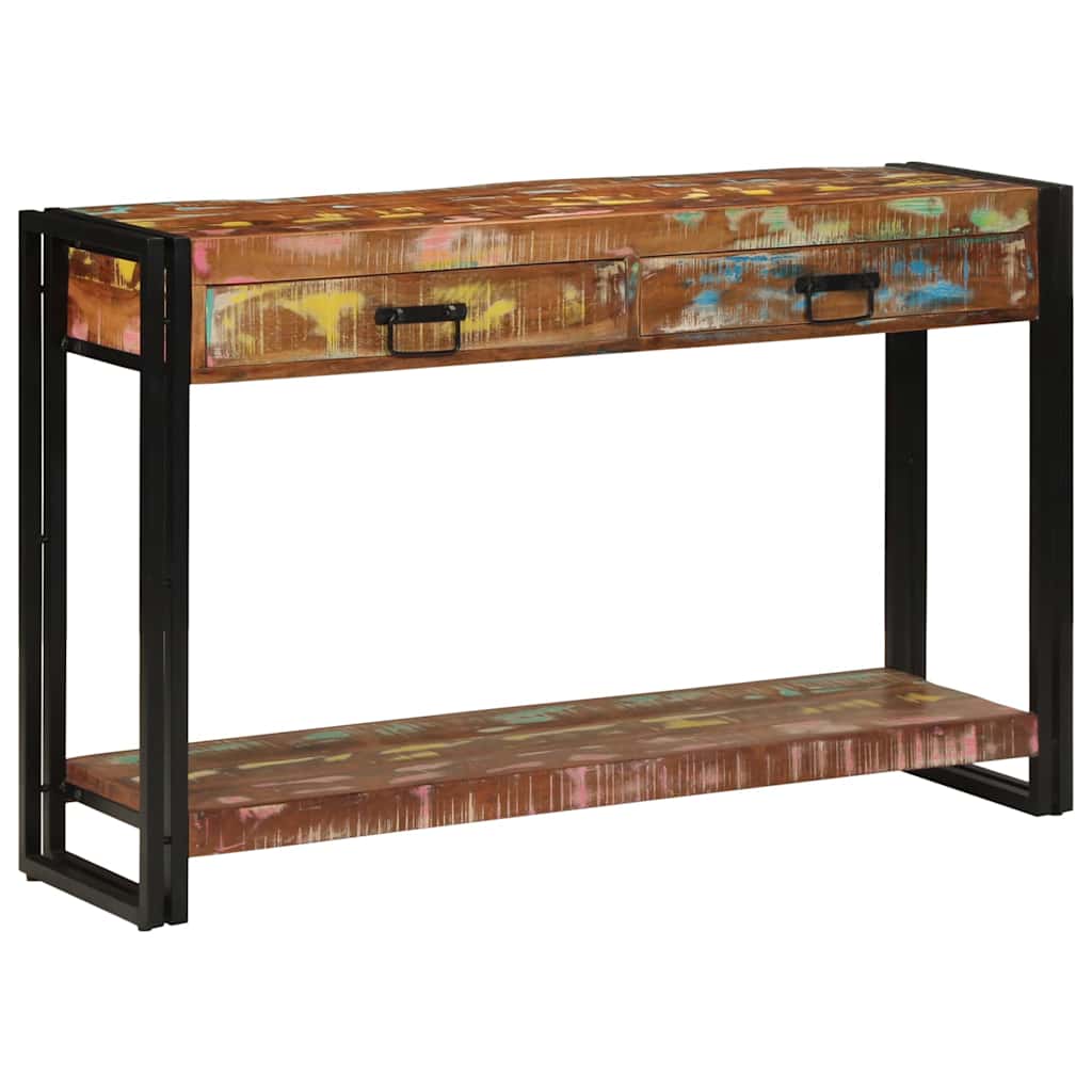 Console Table Multicolour 120 x 33 x 75 cm Solid reclaimed wood