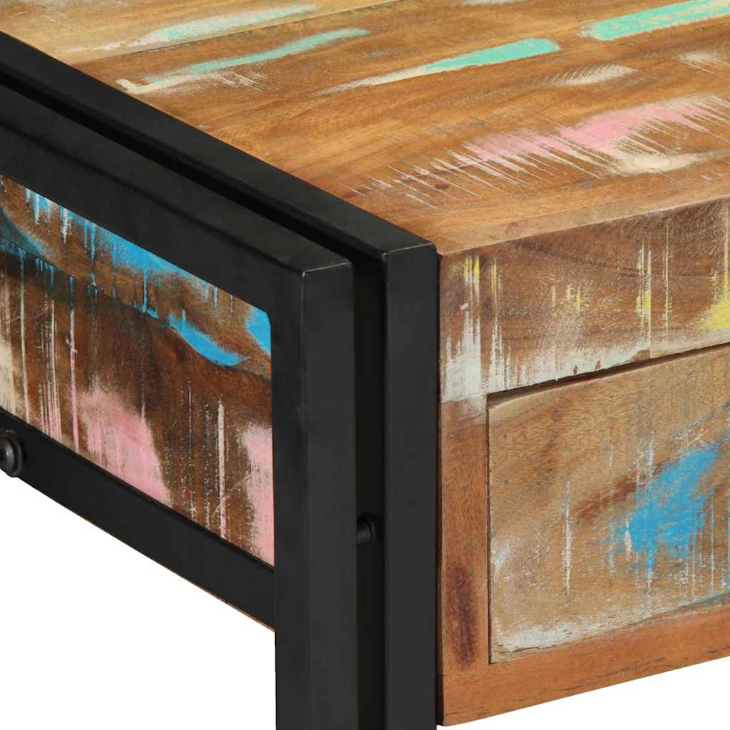 Console Table Multicolour 90 x 33 x 75 cm Solid reclaimed wood