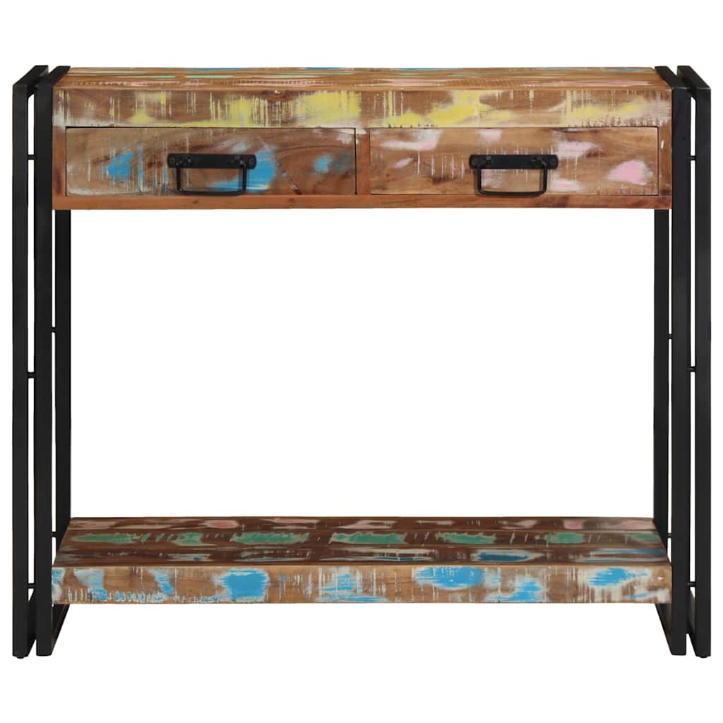 Console Table Multicolour 90 x 33 x 75 cm Solid reclaimed wood