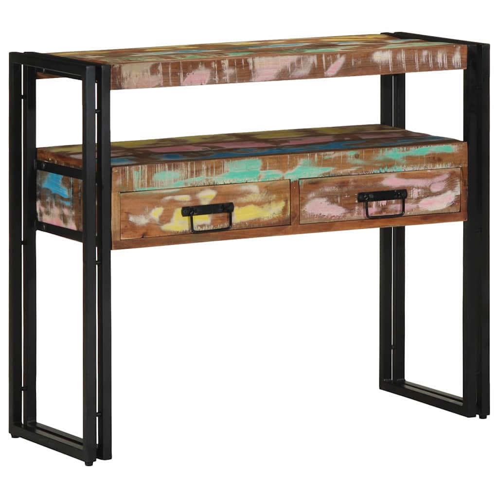 Console Table Multicolour 90 x 33 x 75 cm Solid reclaimed wood