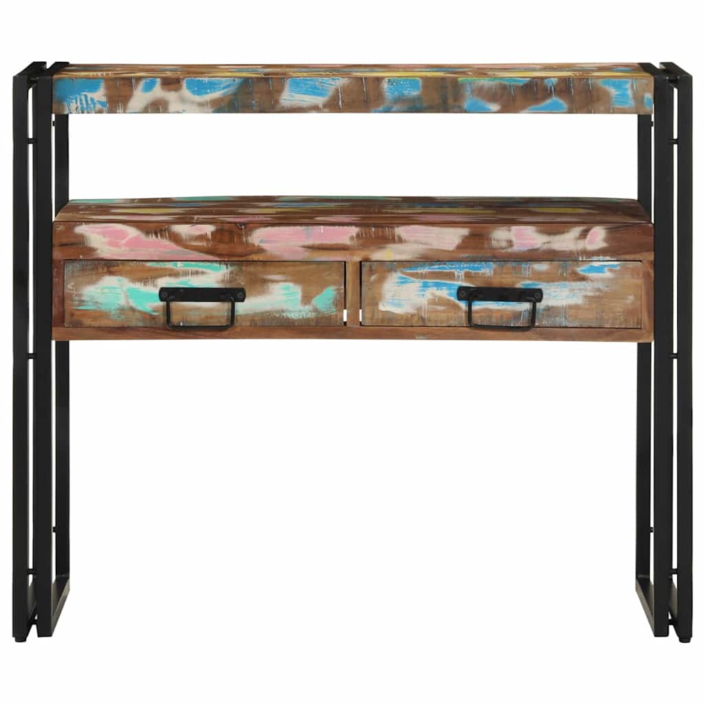 Console Table Multicolour 90 x 33 x 75 cm Solid reclaimed wood