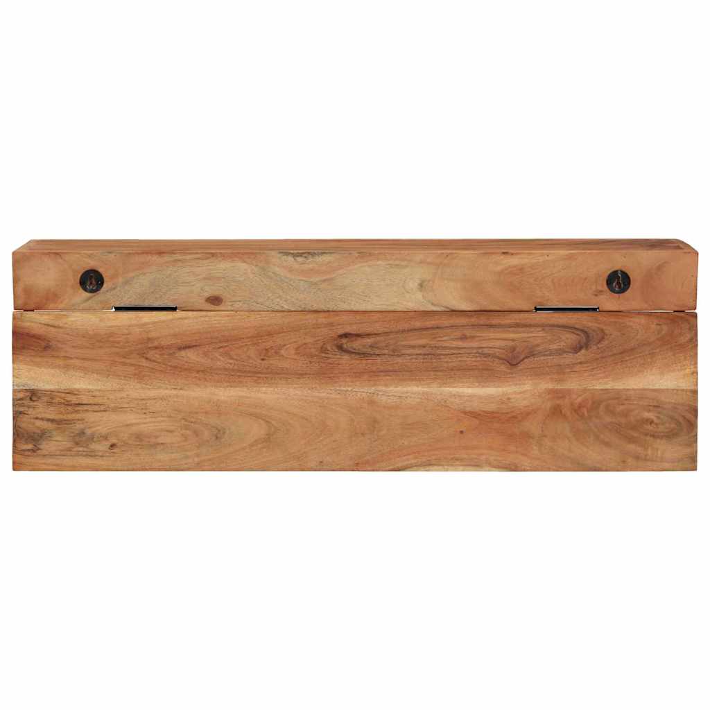 Coat Rack with Shelf Brown 73 x 19 x 23 cm Solid Acacia wood