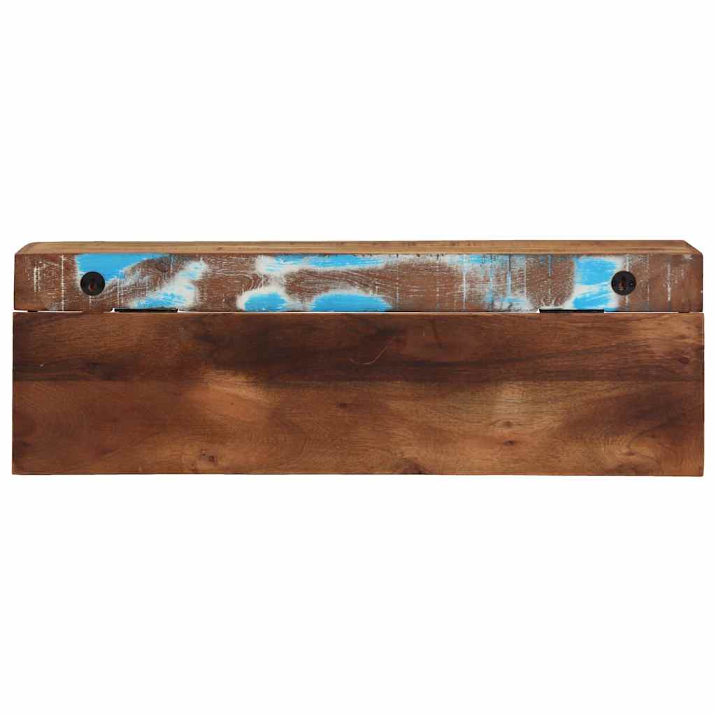 Coat Rack with Shelf Brown 73 x 19 x 23 cm Solid Reclaim wood
