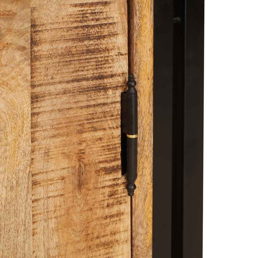 Bedside Cabinet Brown 38 x 33 x 58 cm Soild rough mango wood