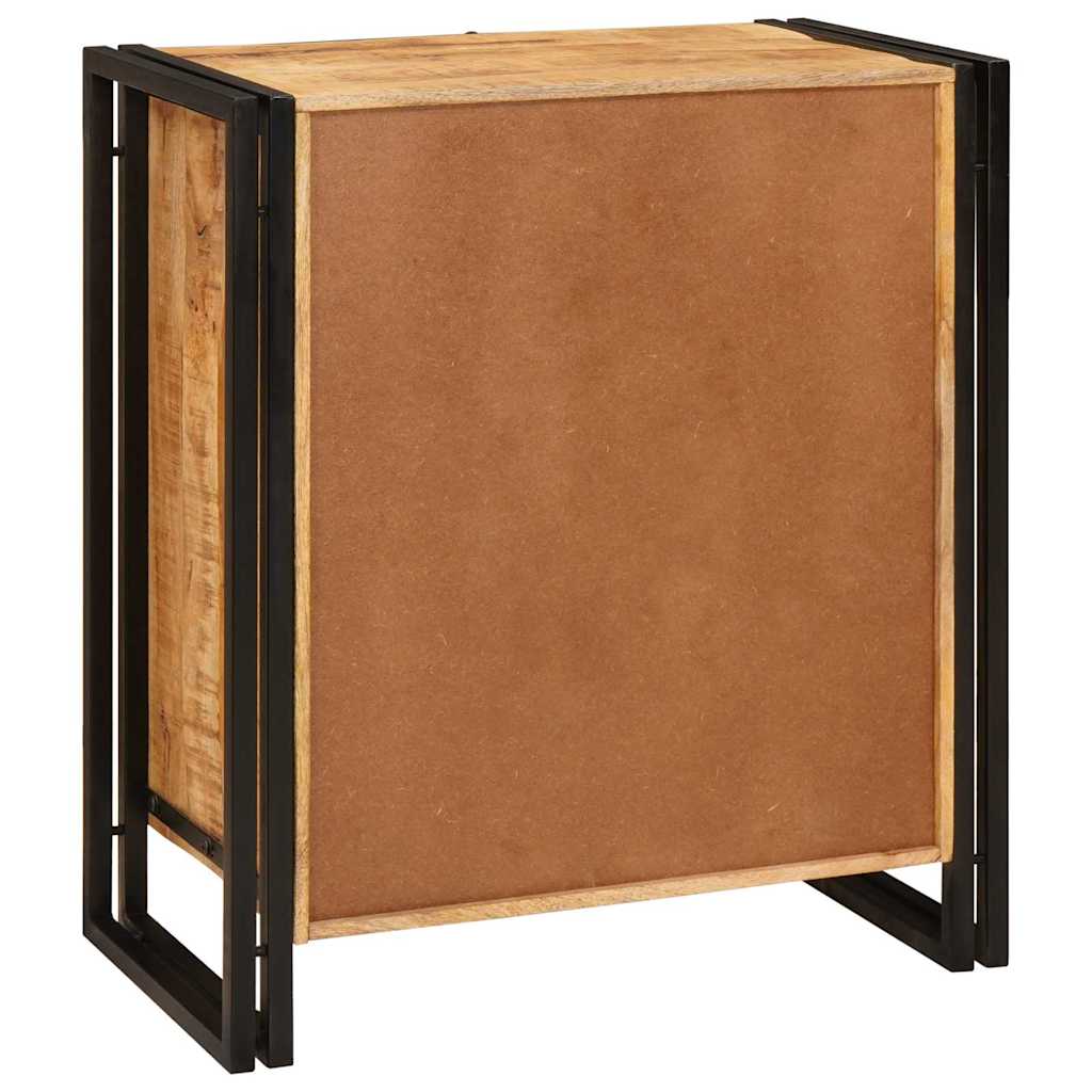 Bedside Cabinet Brown 38 x 33 x 58 cm Soild rough mango wood