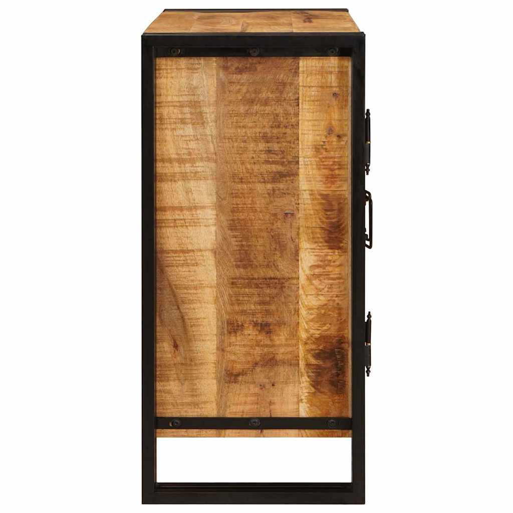 Bedside Cabinet Brown 38 x 33 x 58 cm Soild rough mango wood