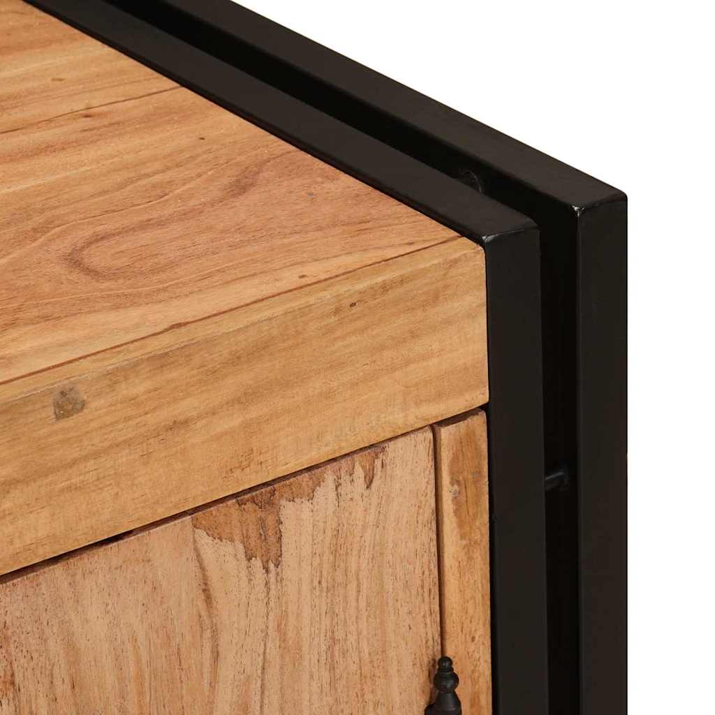 Bedside Cabinet Brown 38 x 33 x 58 cm Solid acacia wood