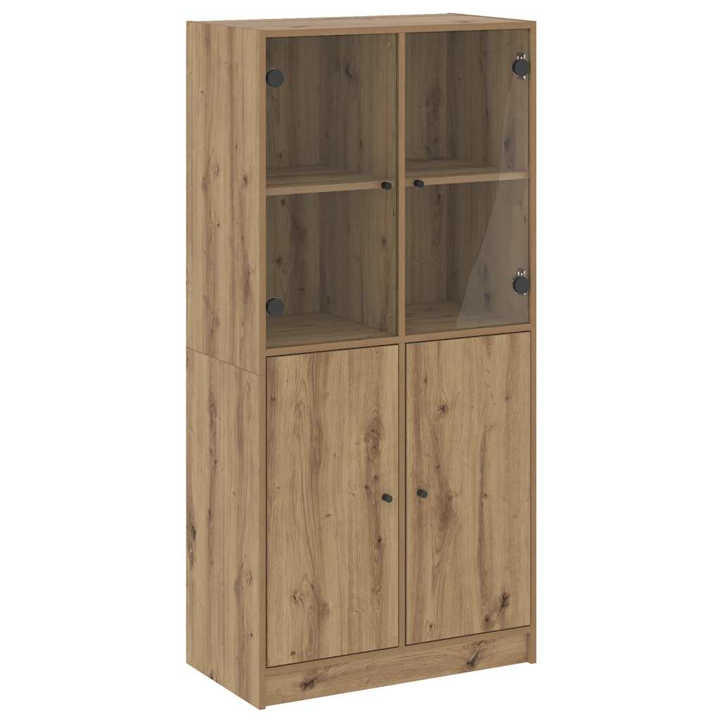 Highboard with Doors Artisian Oak 68x37x142 cm Engineered Wood