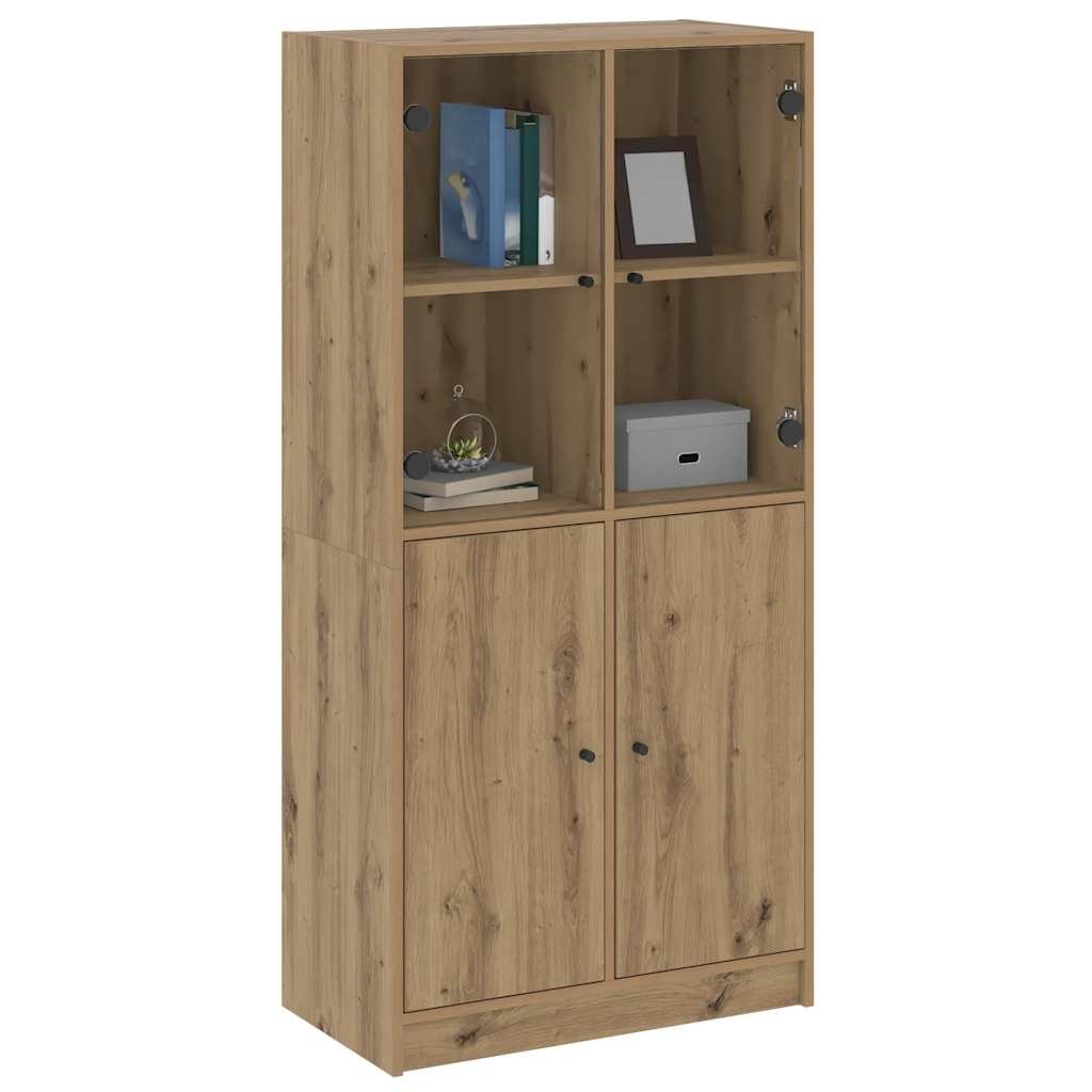 Highboard with Doors Artisian Oak 68x37x142 cm Engineered Wood