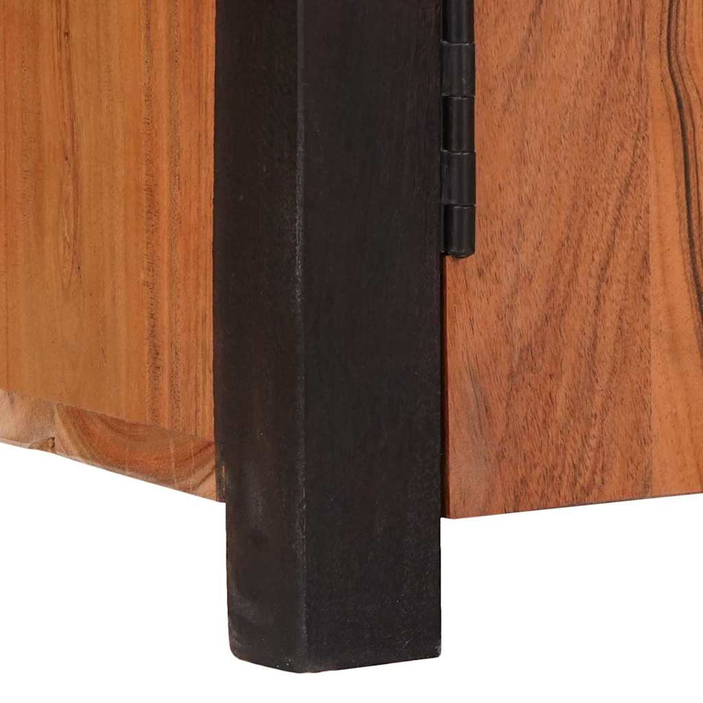 Sideboard 2 pcs Brown 110 x 30 x 75 cm Solid Acacia wood