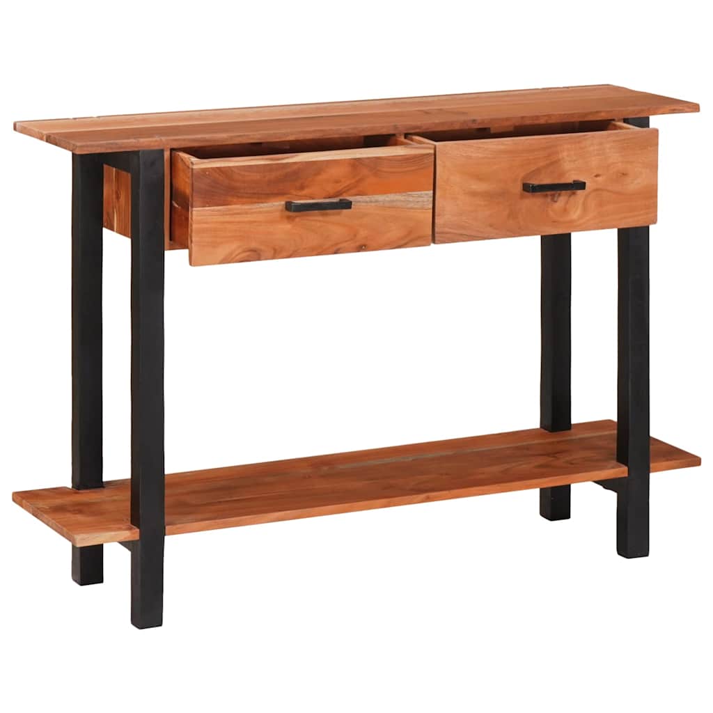 Console Table Brown 110 x 30 x 75 cm Solid acacia wood
