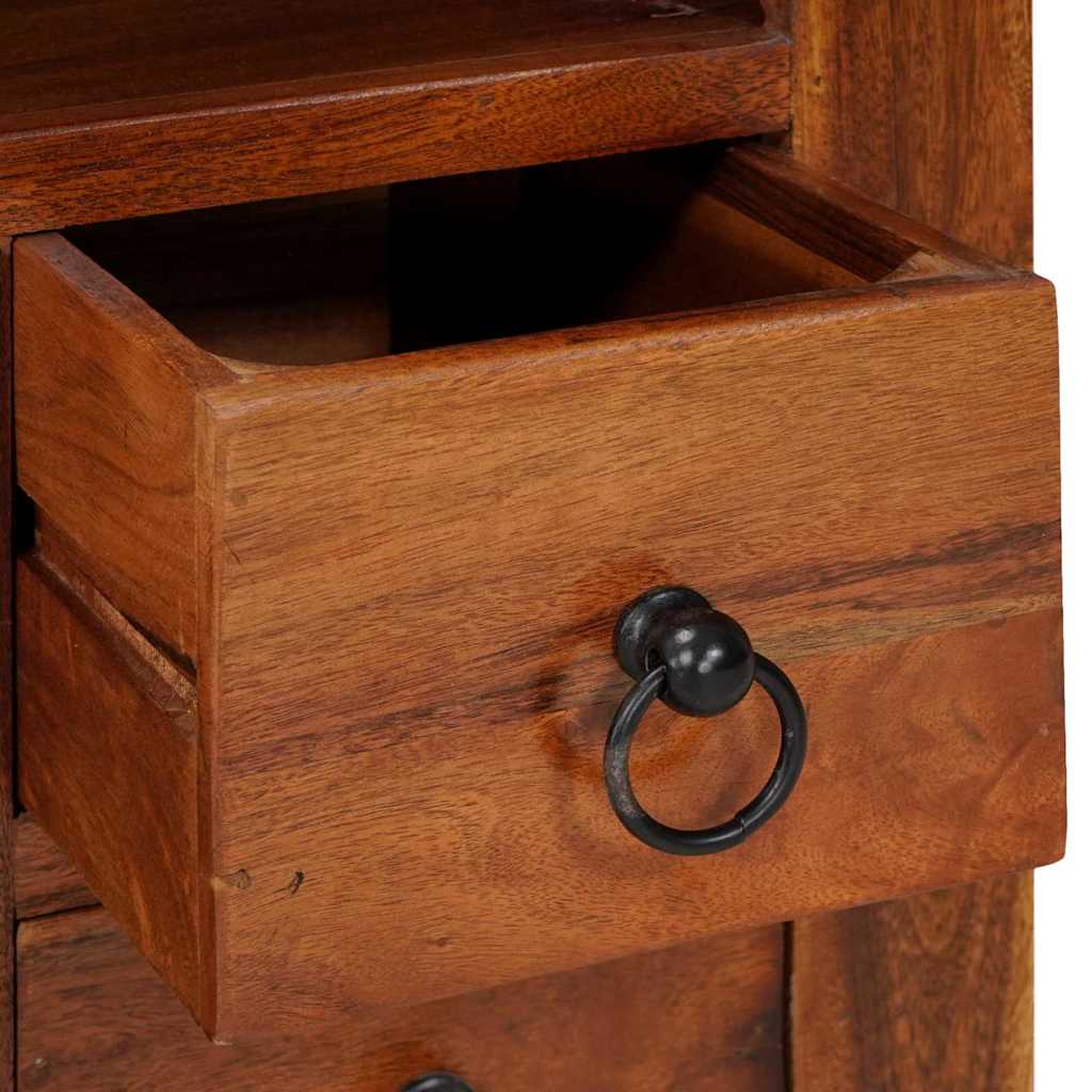 Sideboard with Drawer Brown 80 x 30 x 55 cm Solid acacia wood