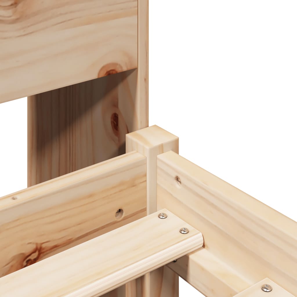 Bookcase Bed without Mattress 75x190 cm Small Single Solid Wood Pine