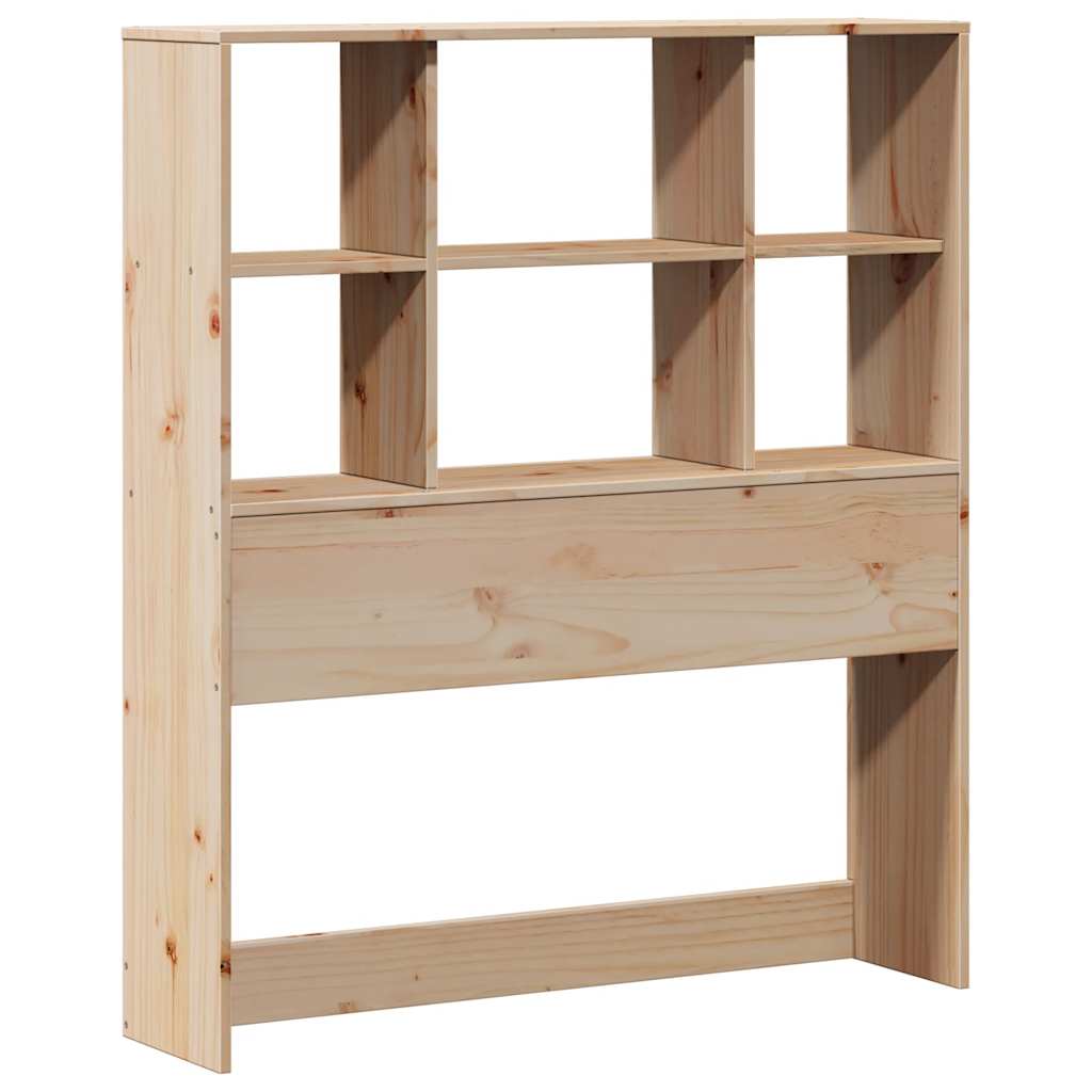 Bookcase Bed without Mattress 90x190cm Single Solid Wood Pine