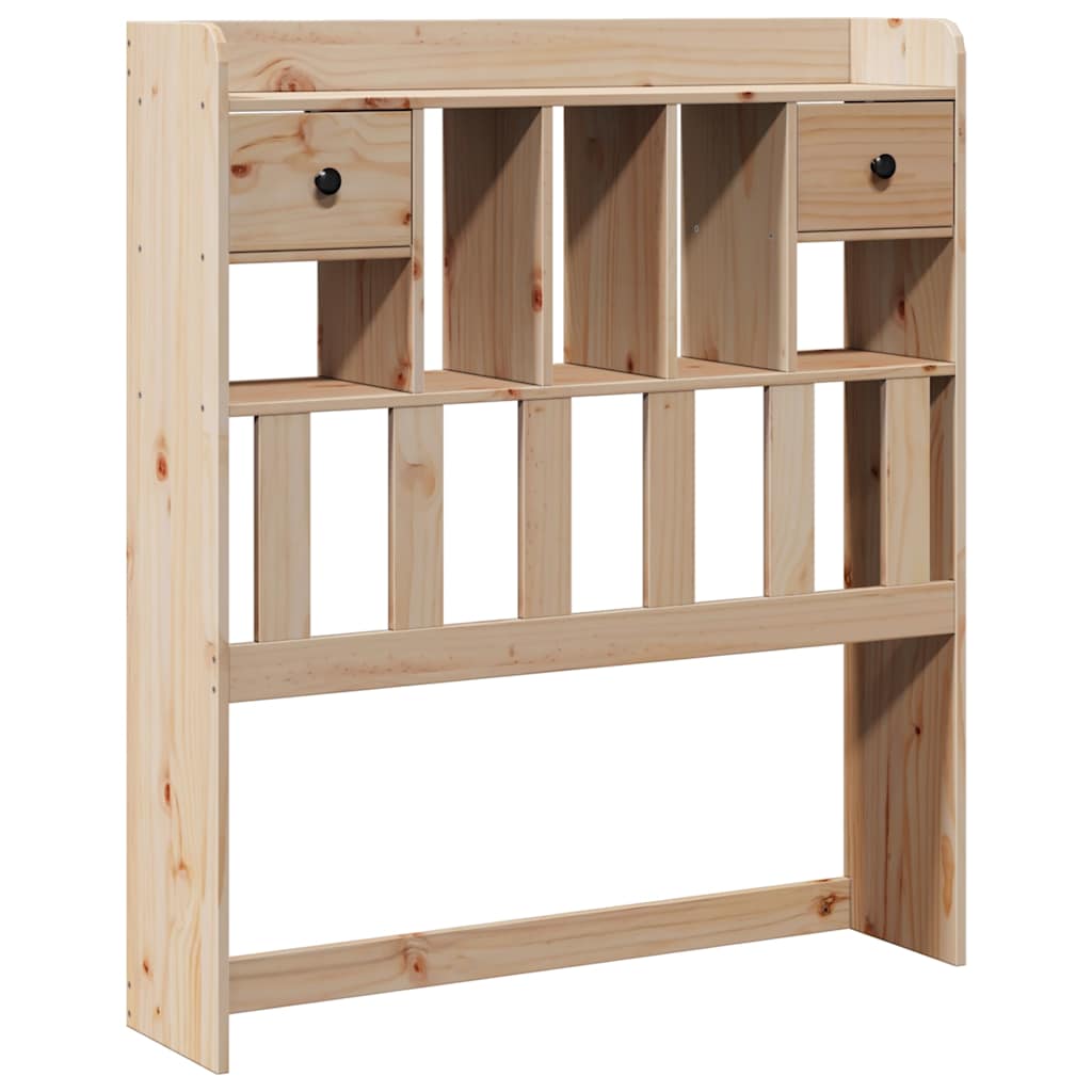 Bookcase Bed without Mattress 90x190 cm Single Solid Wood Pine