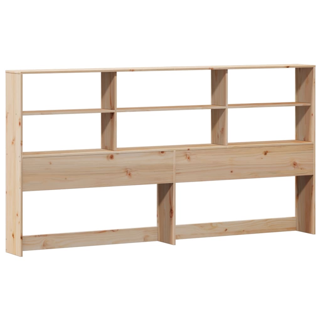 Bookcase Bed without Mattress 180x200 cm Super King Solid Wood Pine