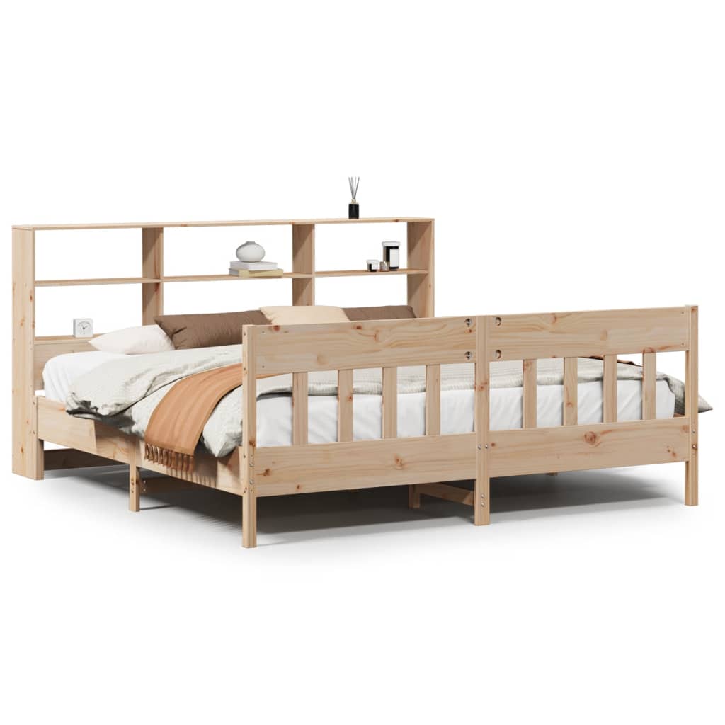 Bed Frame without Mattress 180x200 cm Super King Solid Wood Pine