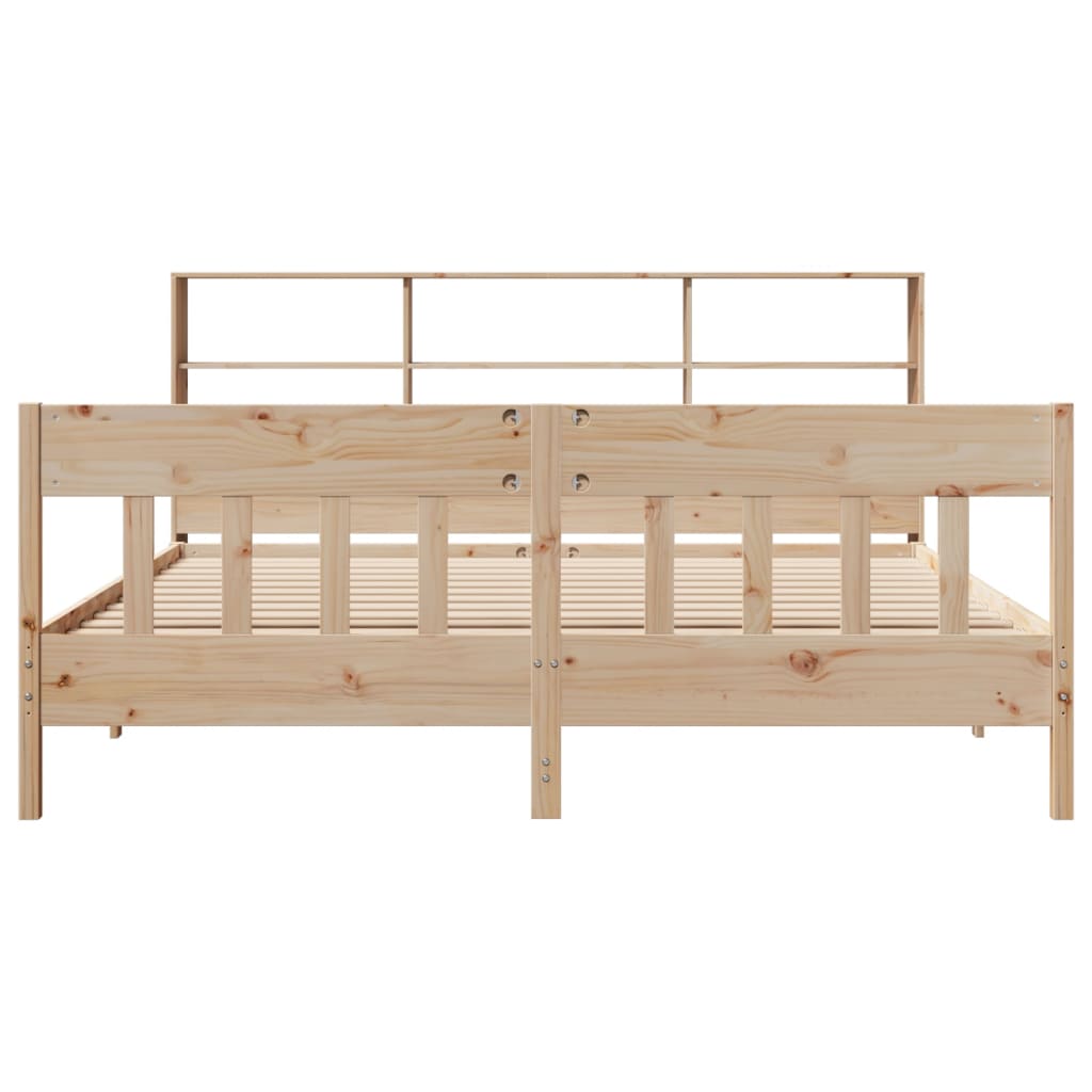 Bed Frame without Mattress 180x200 cm Super King Solid Wood Pine