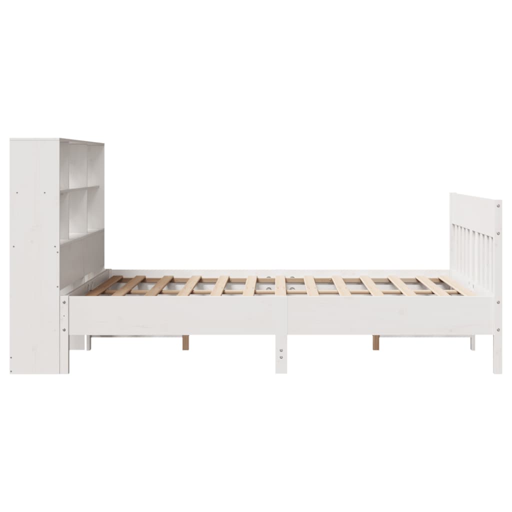 Bed Frame without Mattress White 160x200 cm Solid Wood Pine