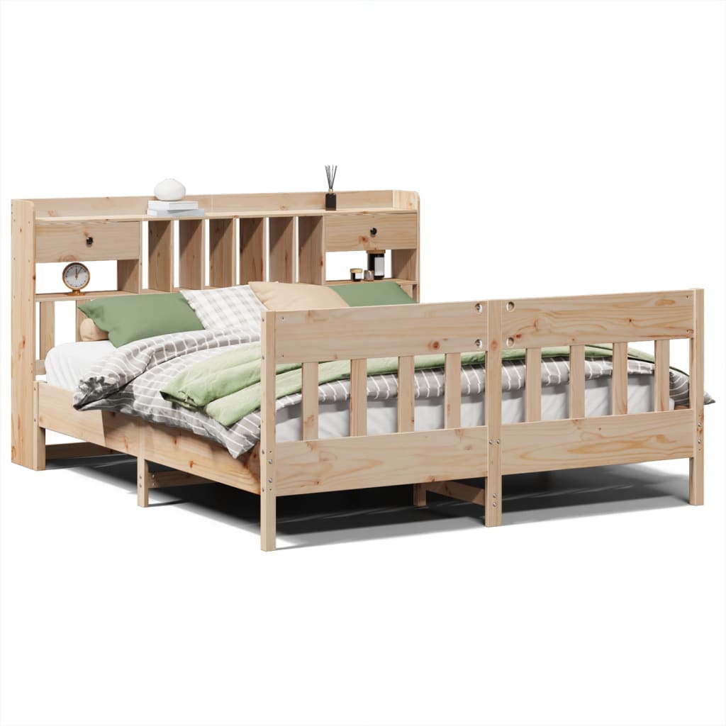 Bed Frame without Mattress 180x200 cm Super King Solid Wood Pine