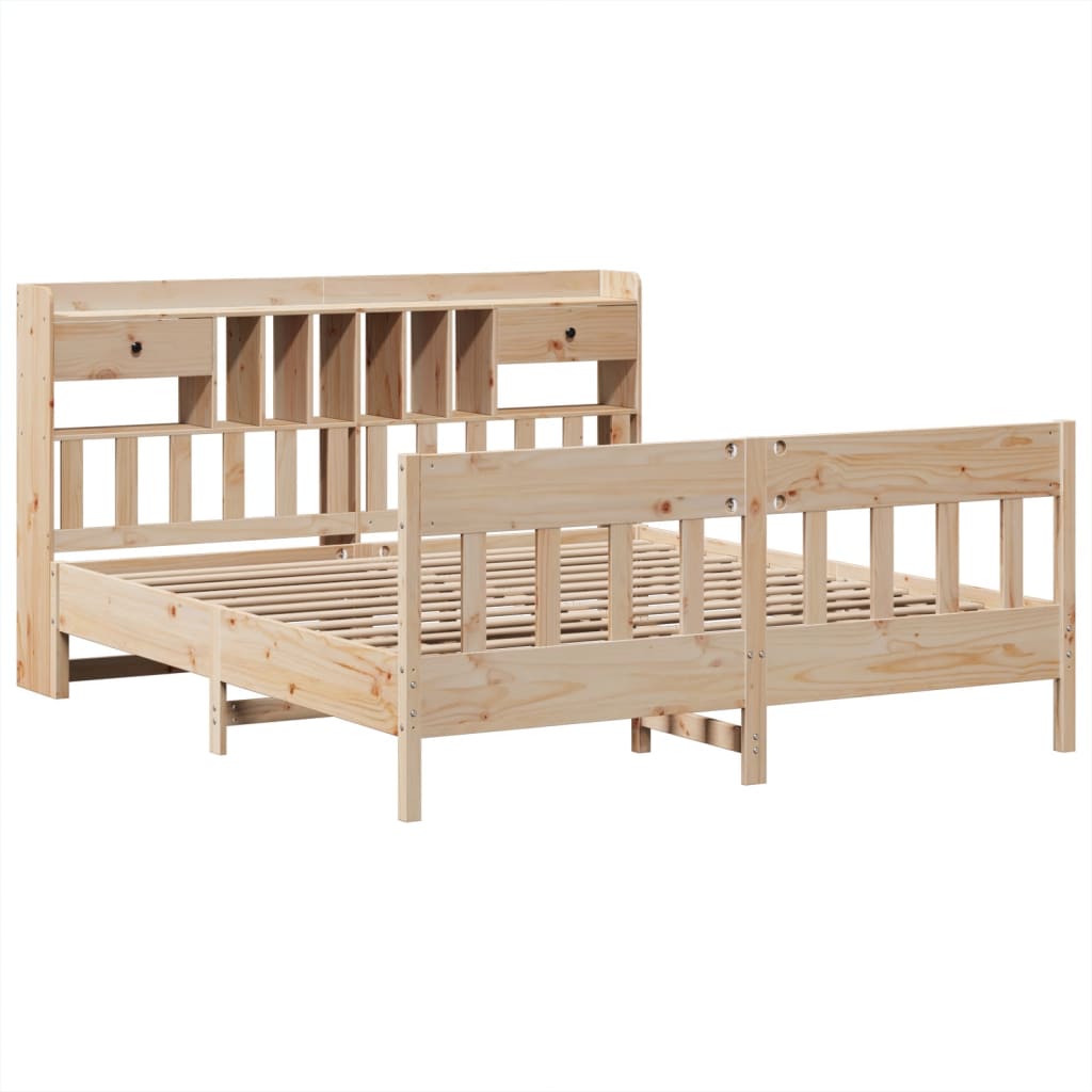 Bed Frame without Mattress 180x200 cm Super King Solid Wood Pine