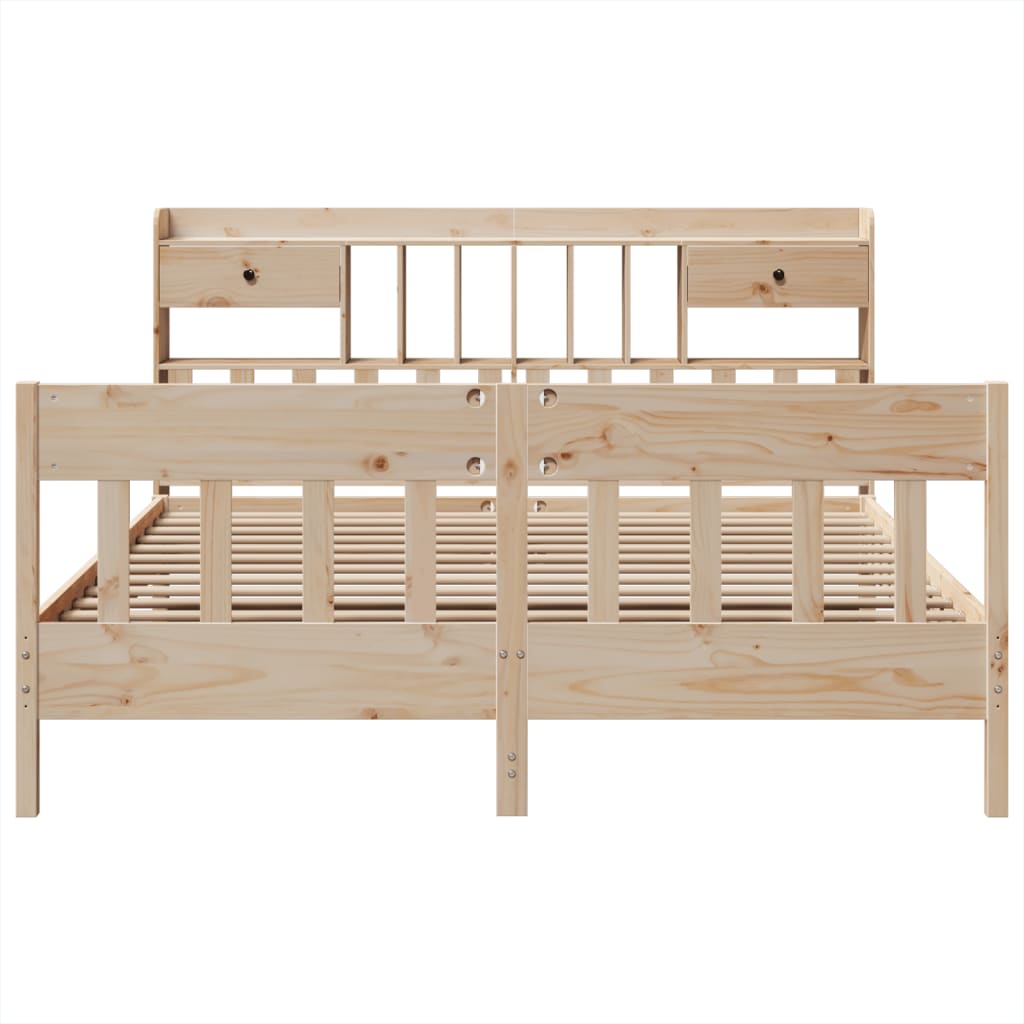 Bed Frame without Mattress 180x200 cm Super King Solid Wood Pine