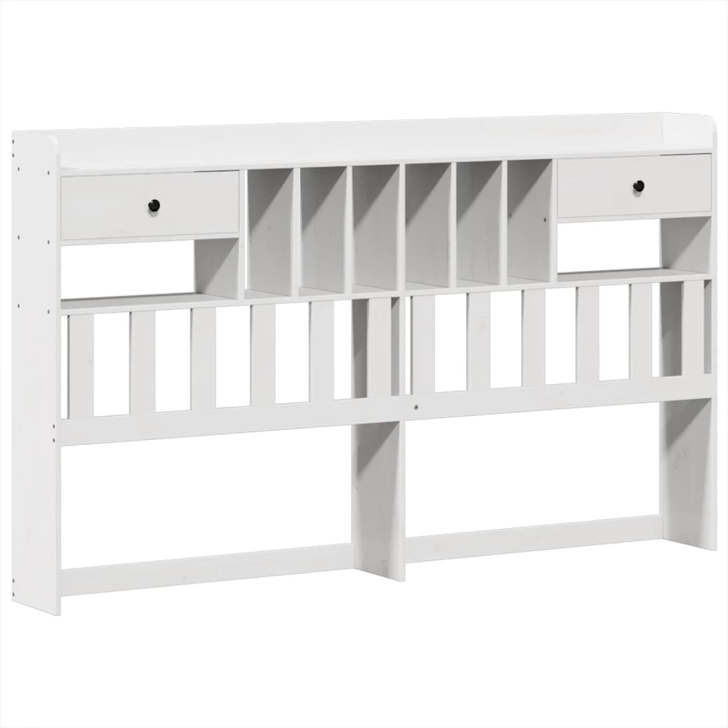 Bed Frame without Mattress White 180x200 cm Super King Solid Wood Pine