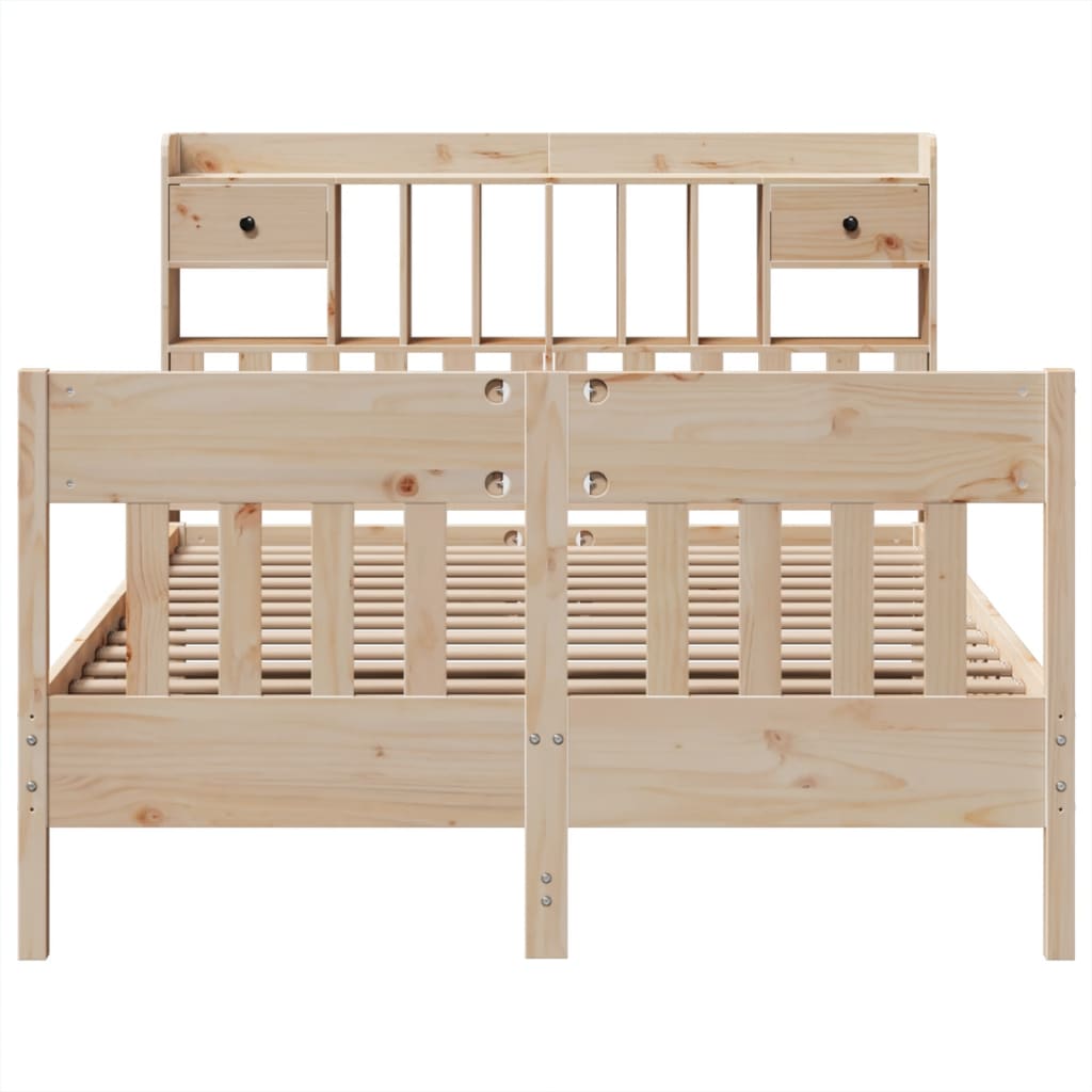 Bed Frame without Mattress 160x200 cm Solid Wood Pine