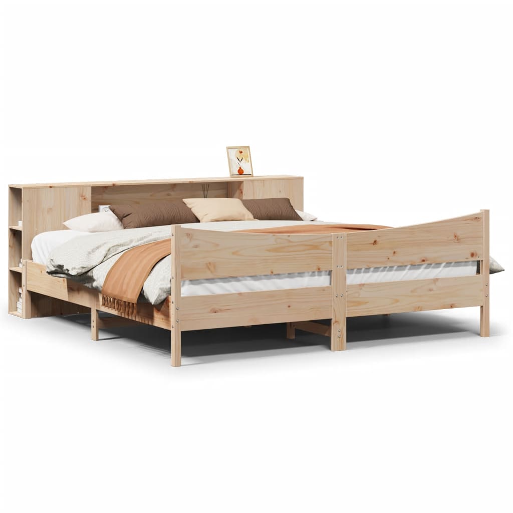Bed Frame without Mattress 180x200 cm Super King Solid Wood Pine