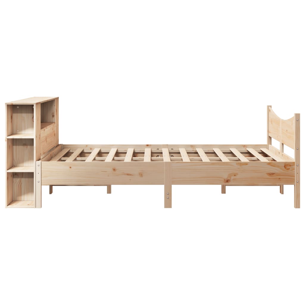 Bed Frame without Mattress 140x200 cm Solid Wood Pine