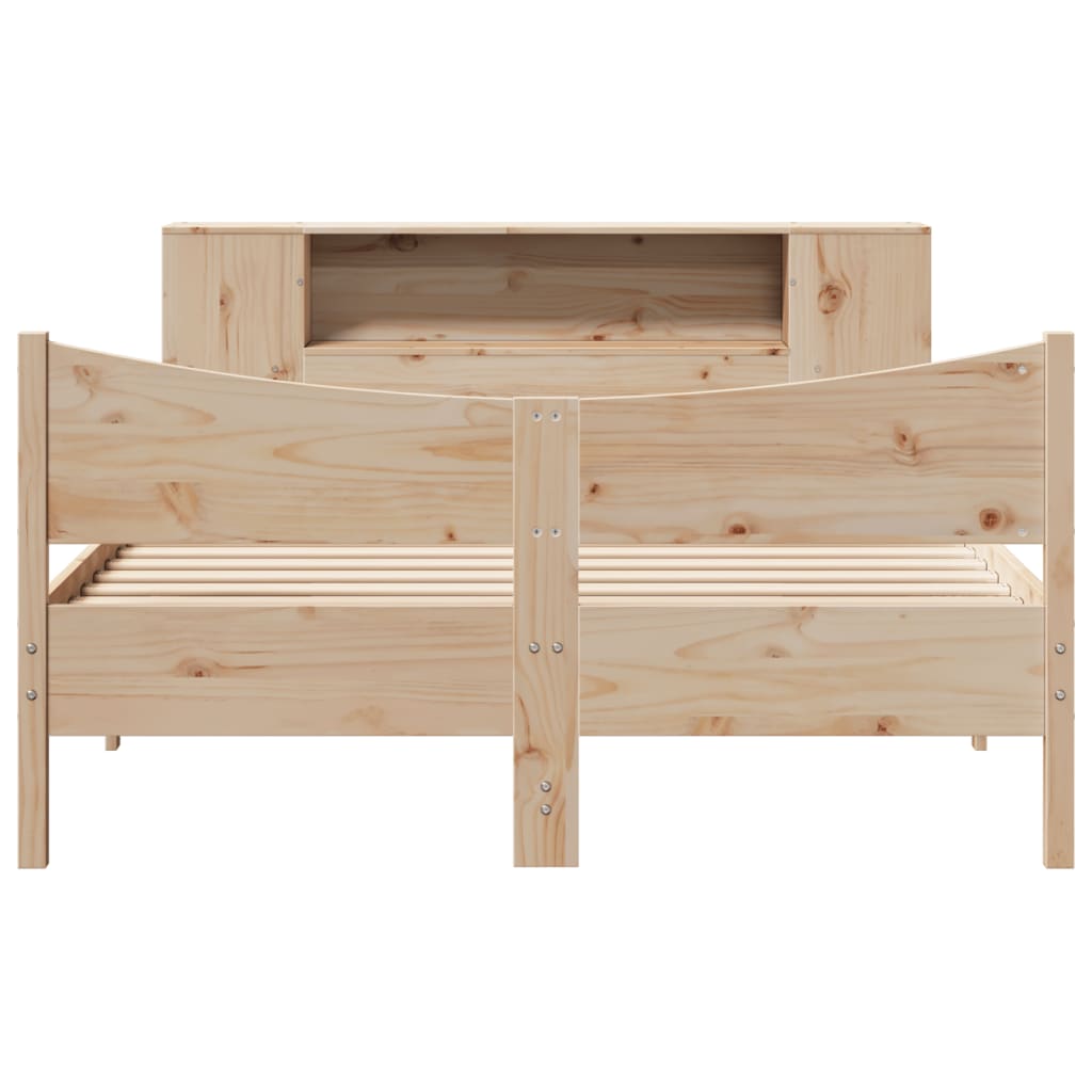 Bed Frame without Mattress 120x200 cm Solid Wood Pine