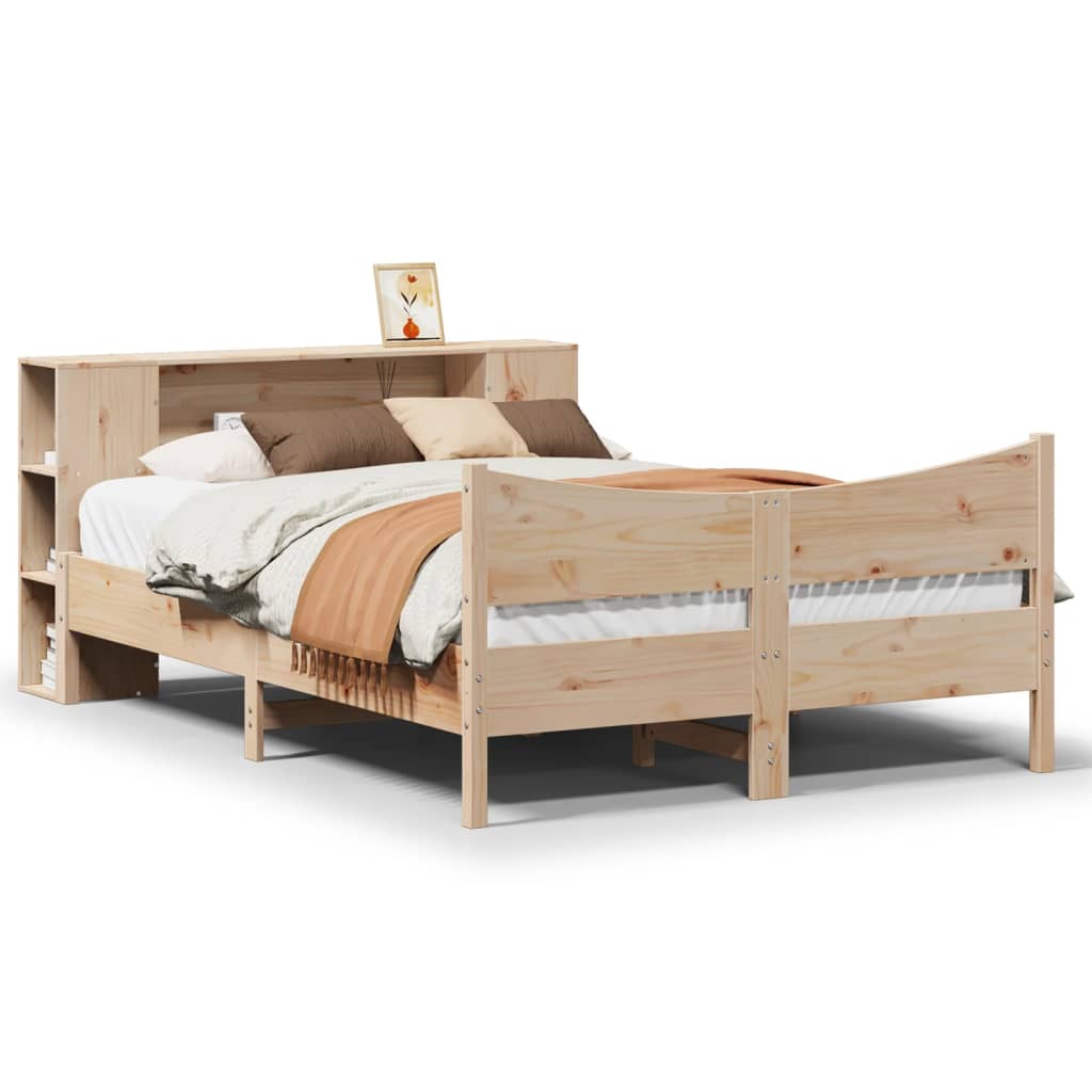 Bed Frame without Mattress 120x190 cm Small Double Solid Wood Pine