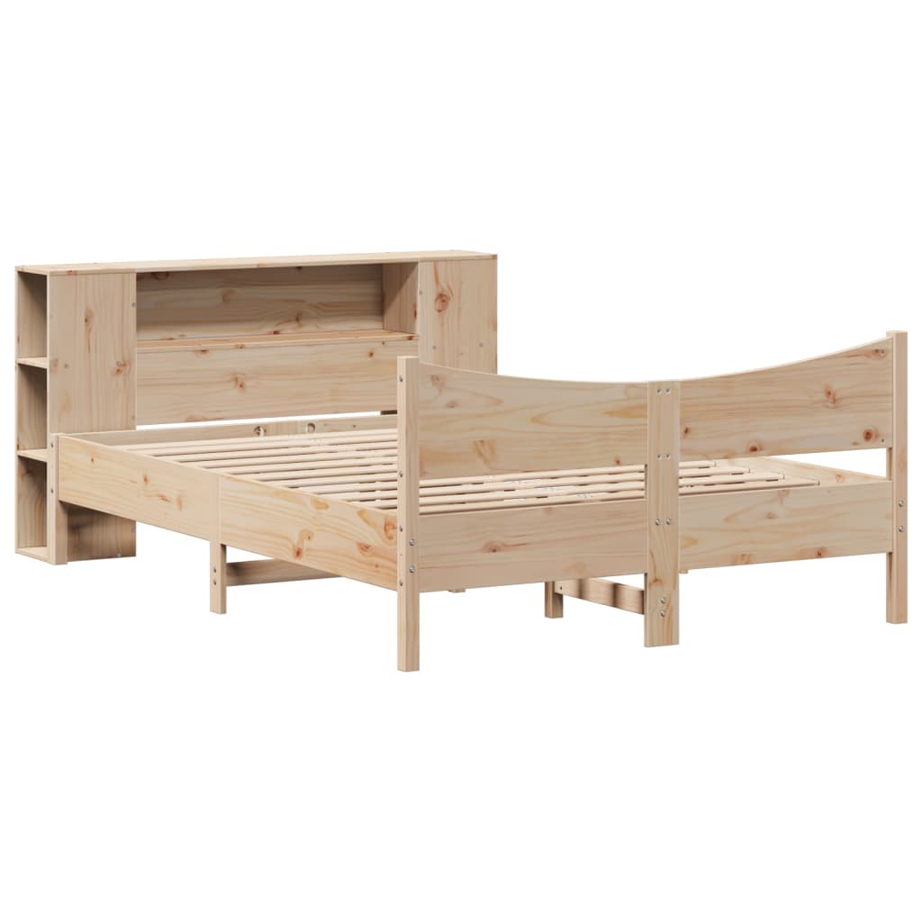 Bed Frame without Mattress 120x190 cm Small Double Solid Wood Pine