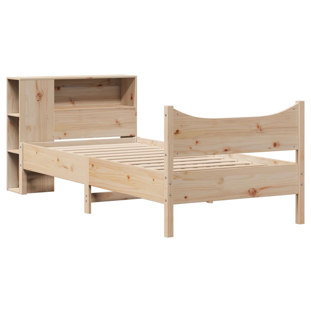 Bed Frame without Mattress 90x200 cm Solid Wood Pine