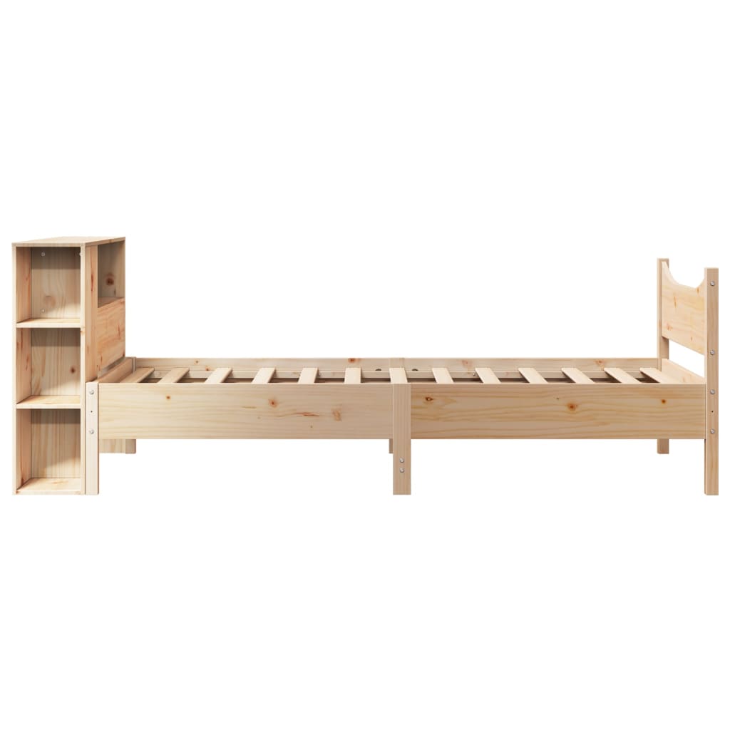 Bed Frame without Mattress 90x200 cm Solid Wood Pine