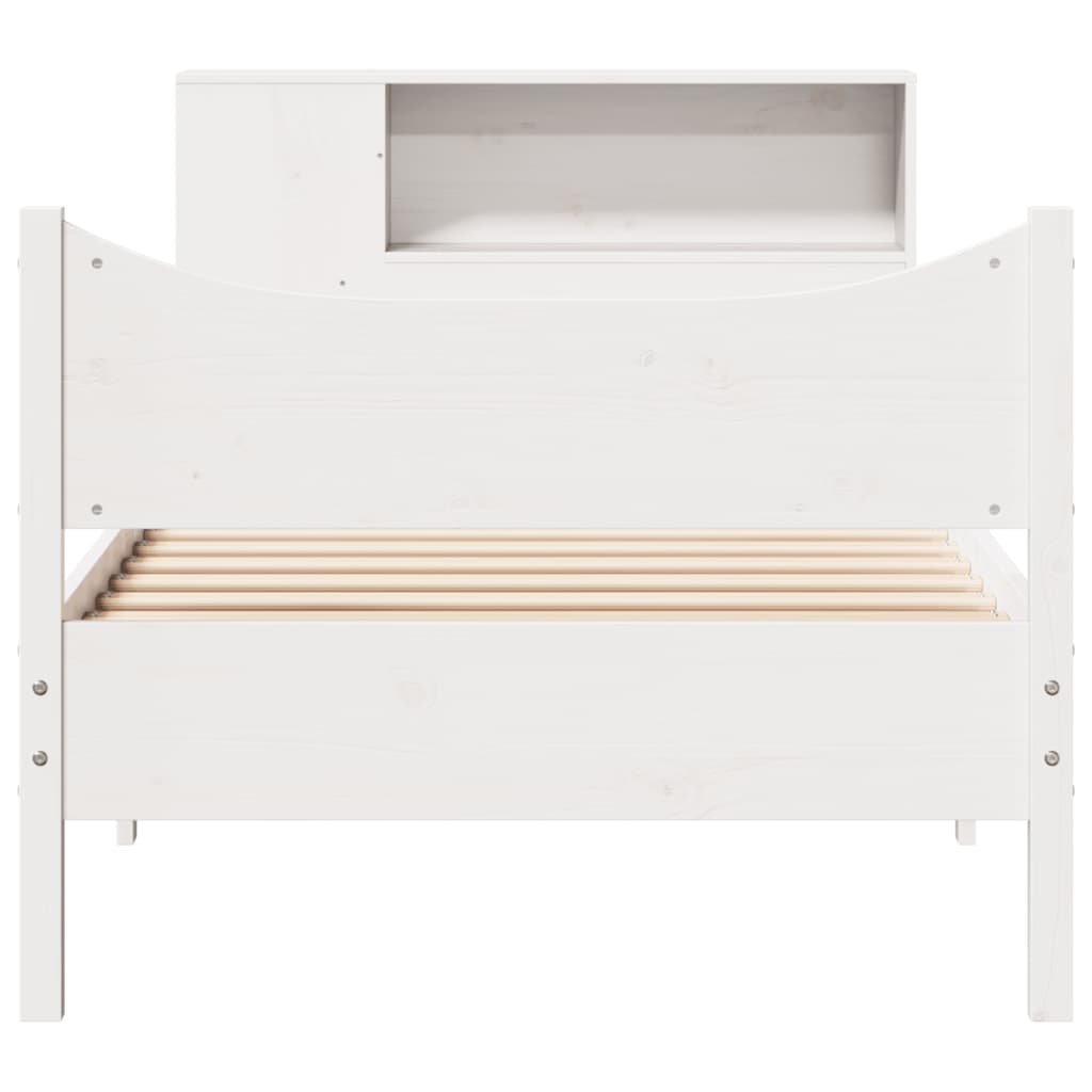 Bed Frame without Mattress White 90x200 cm Solid Wood Pine