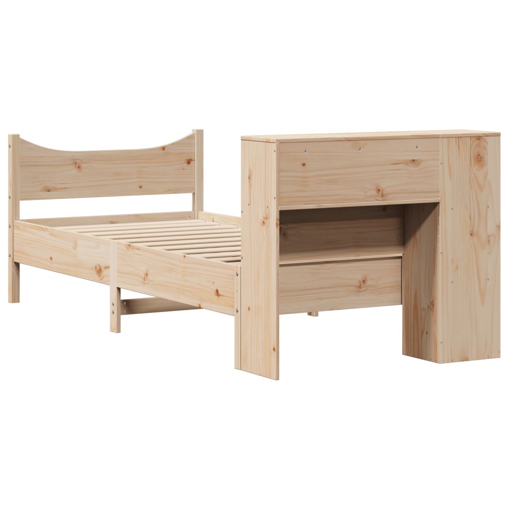 Bed Frame without Mattress 90x190 cm Single Solid Wood Pine