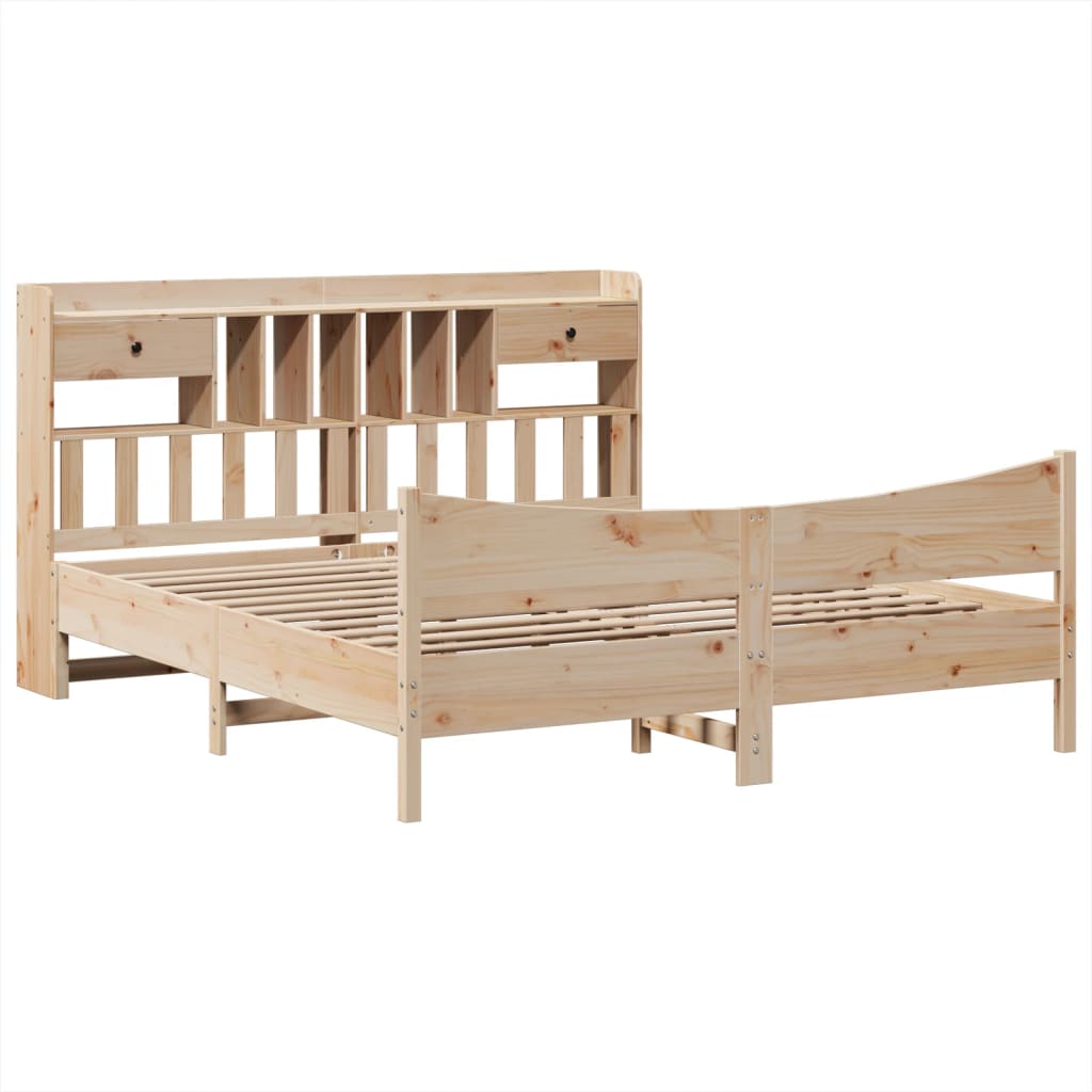 Bed Frame without Mattress 180x200 cm Super King Solid Wood Pine