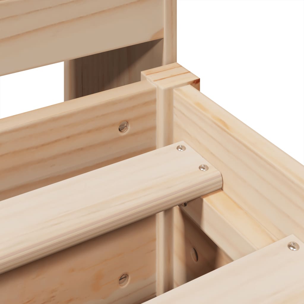 Bed Frame without Mattress 180x200 cm Super King Solid Wood Pine