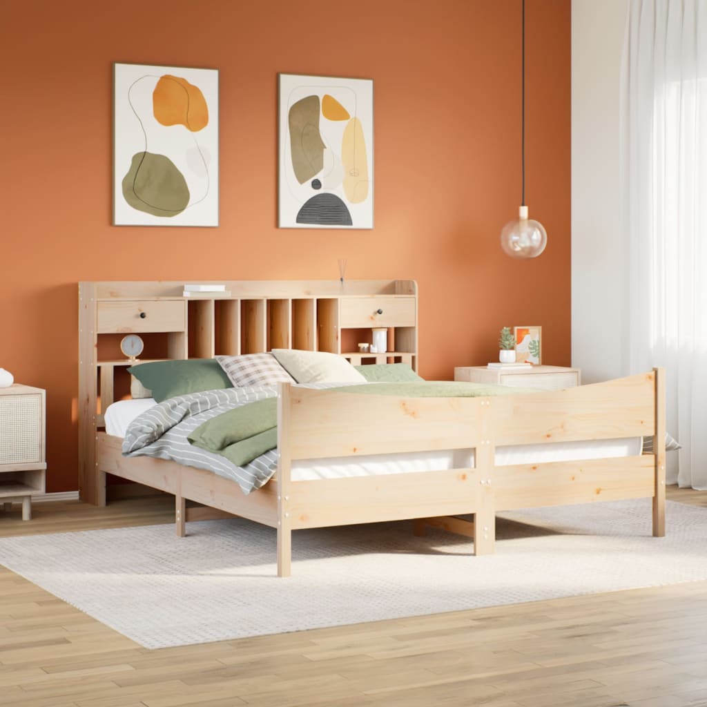 Bed Frame without Mattress 180x200 cm Super King Solid Wood Pine